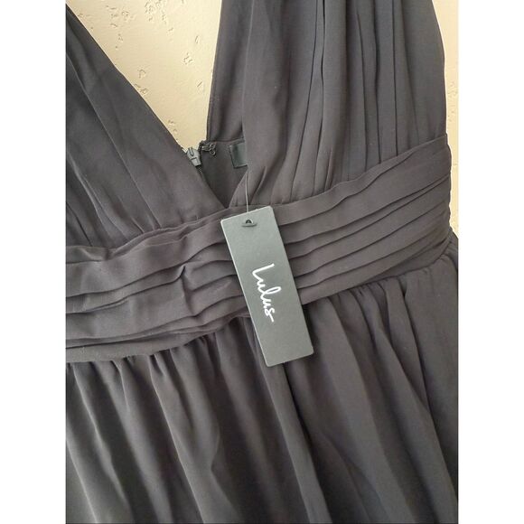 Lulus Heavenly Hues Black Maxi Dress - Picture 6 of 9